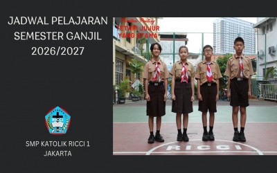 JADWAL PELAJARAN PTM RABU, 5 AGUSTUS 2026